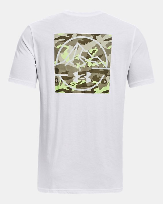 男士UA Outdoor Mountain Camo Lockup短袖T恤, White, pdpMainDesktop image number 5